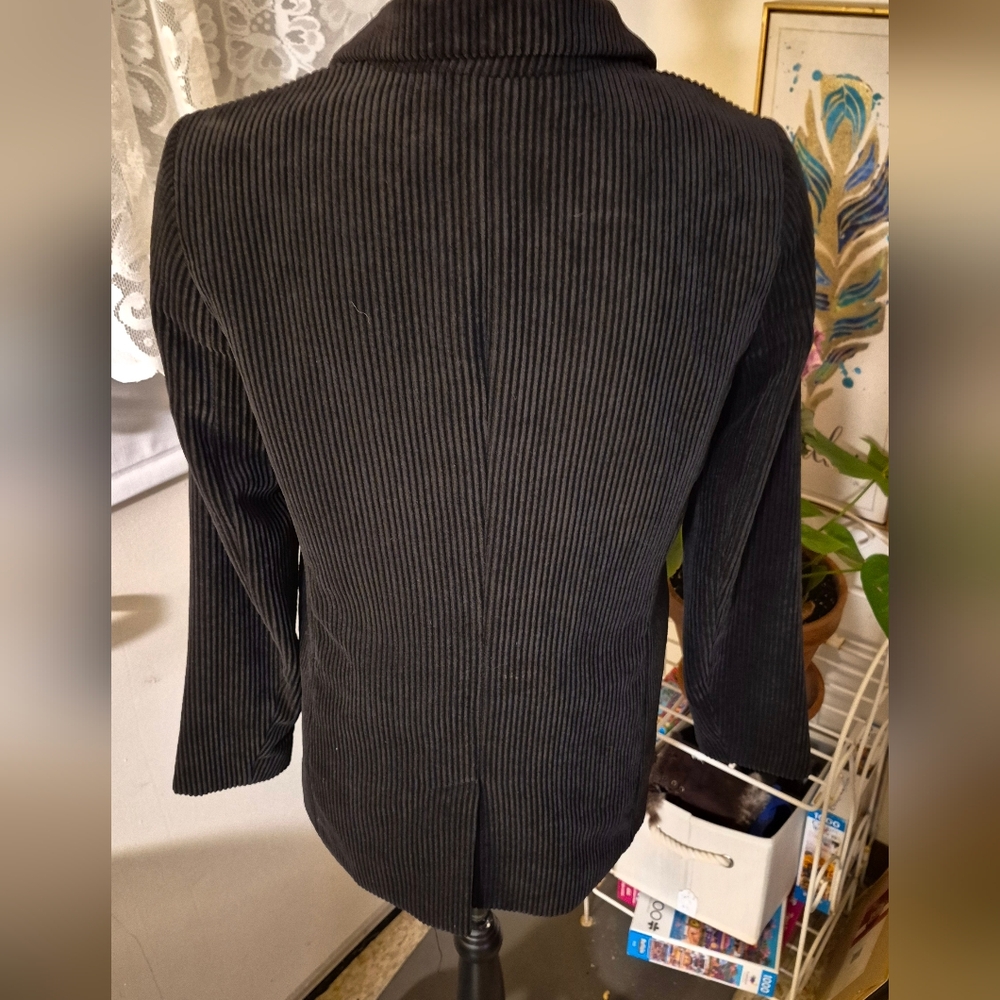 Banana Republic Black Corduroy One Button Blazer - Picture 2 of 8